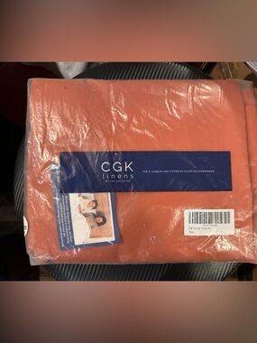 CGK Linens terra-cotta Flat Sheet Twin XL